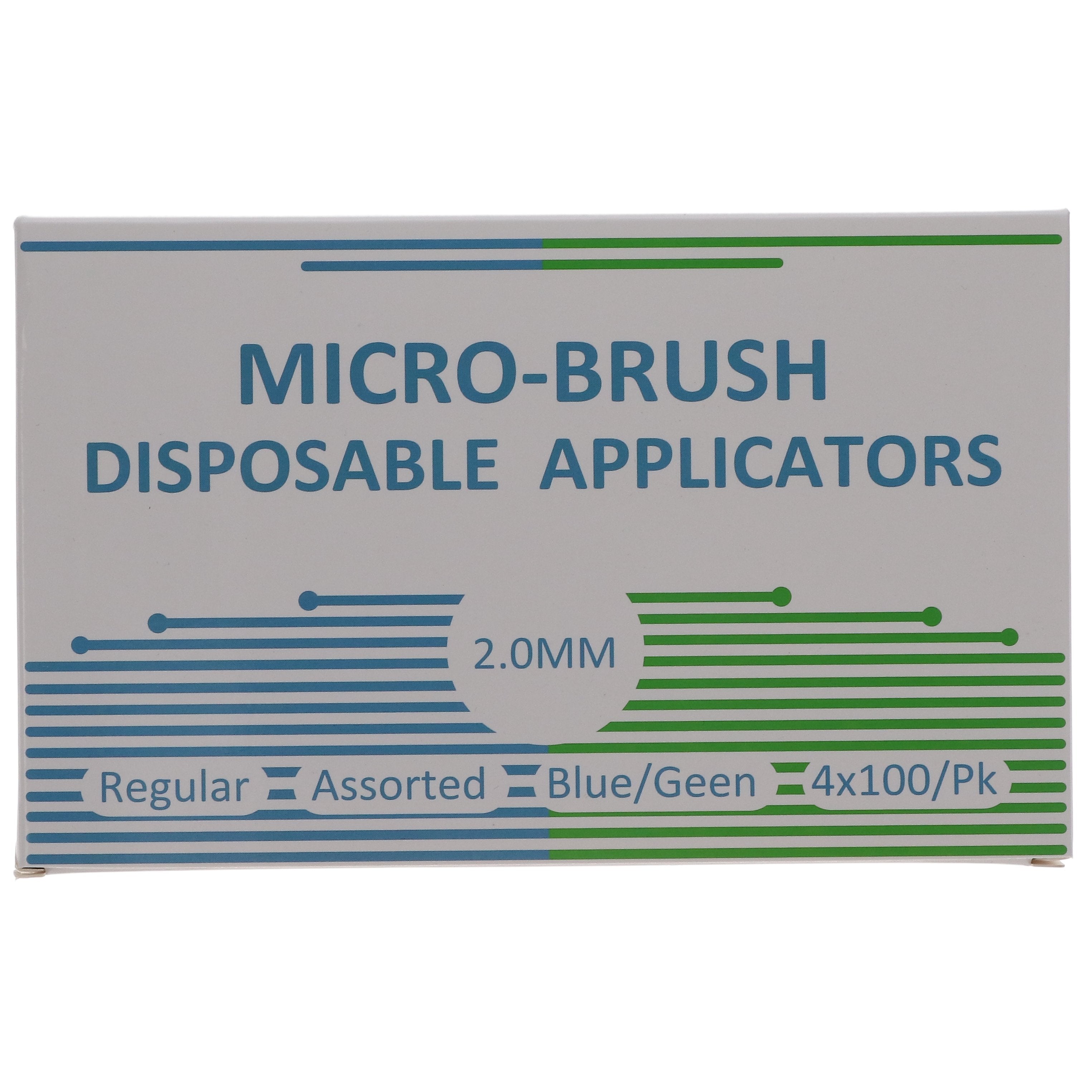 House Brand Dentistry 101315 Micro-Brush Disposable Applicators Regular Assorted Blue/Green 4 x 100/Pk House Brand Dentistry 101315 Micro-Brush Disposable Applicators Regular Assorted Blue/Green 4 x 100/Pk